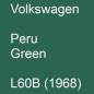 Preview: Volkswagen, Peru Green, L60B (1968).